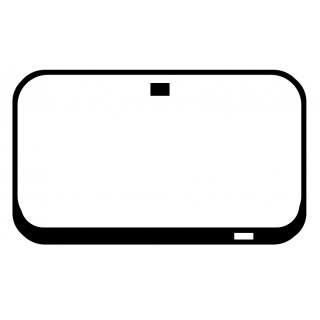 Windschutzscheibe KLAR SPIEGELFLECK SICHTFENSTER